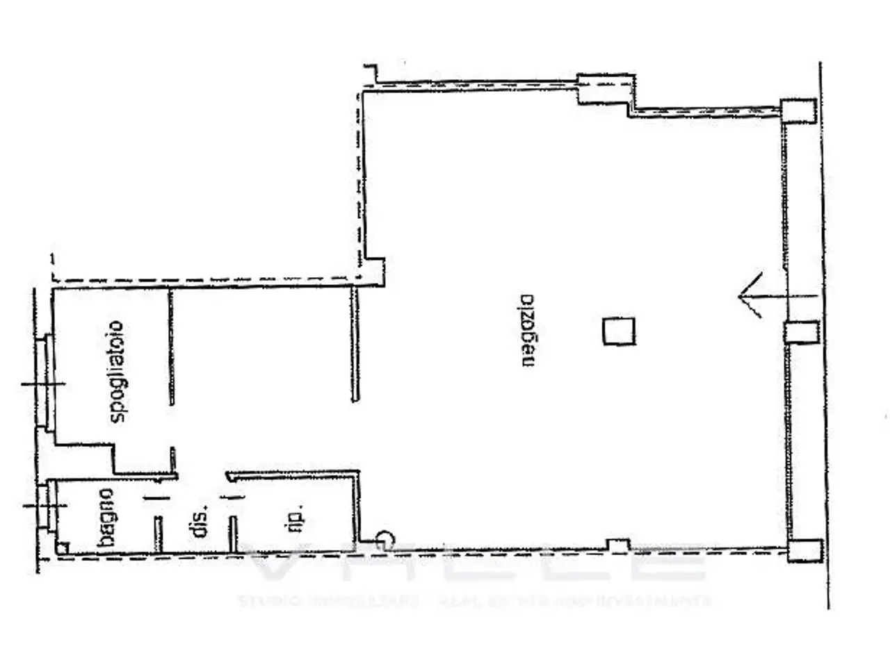 Negozio in Via Casalino, Bergamo, {3} - Planimetria 1