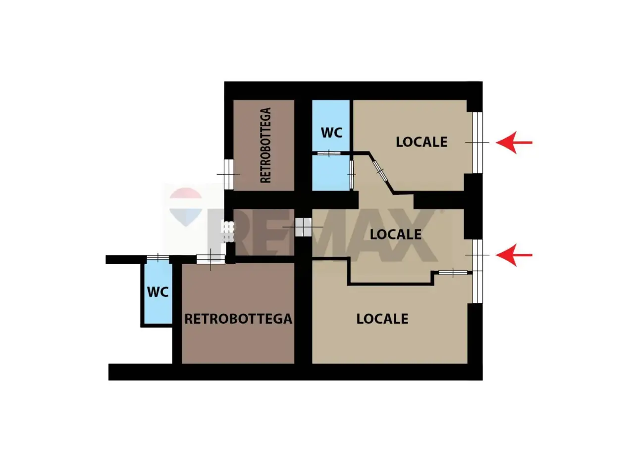Negozio in Corso Umberto I 28, Casoria, {3} - Planimetria 1