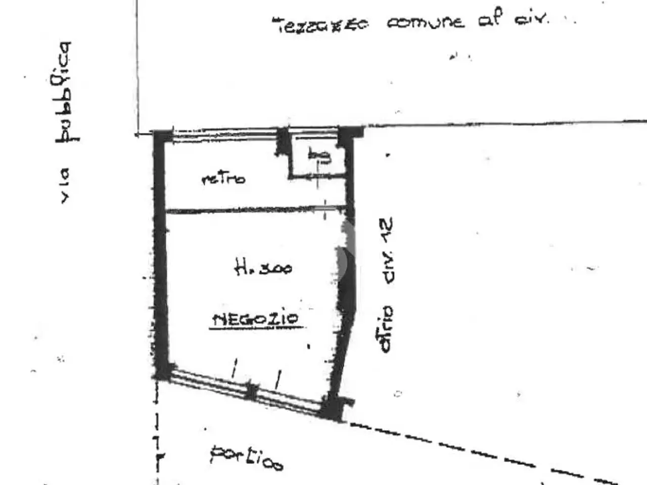 Negozio in Piazza Innocenzo IV, Lavagna, {3} - Planimetria 1