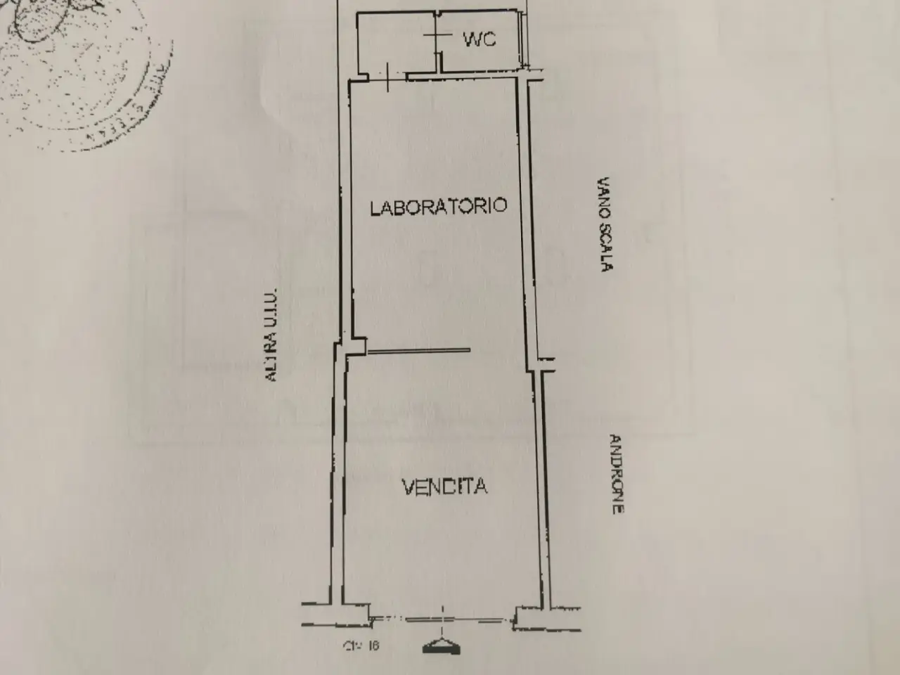 Negozio in Via Pietro Paleocapa 16, Roma, {3} - Planimetria 1
