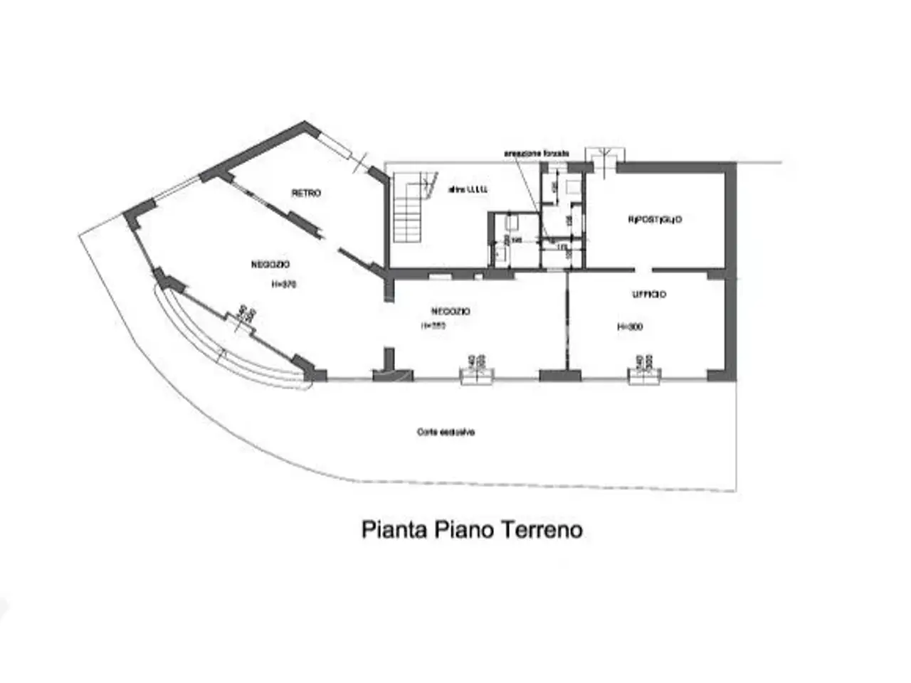 Negozio in Via Sempione 38, Lesa, {3} - Planimetria 1