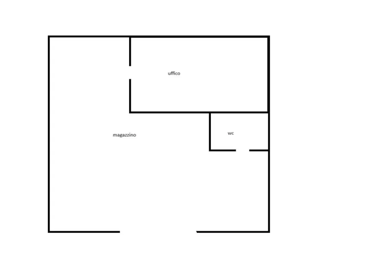 Magazzino in Via Locatelli 1, Palosco, {3} - Planimetria 1