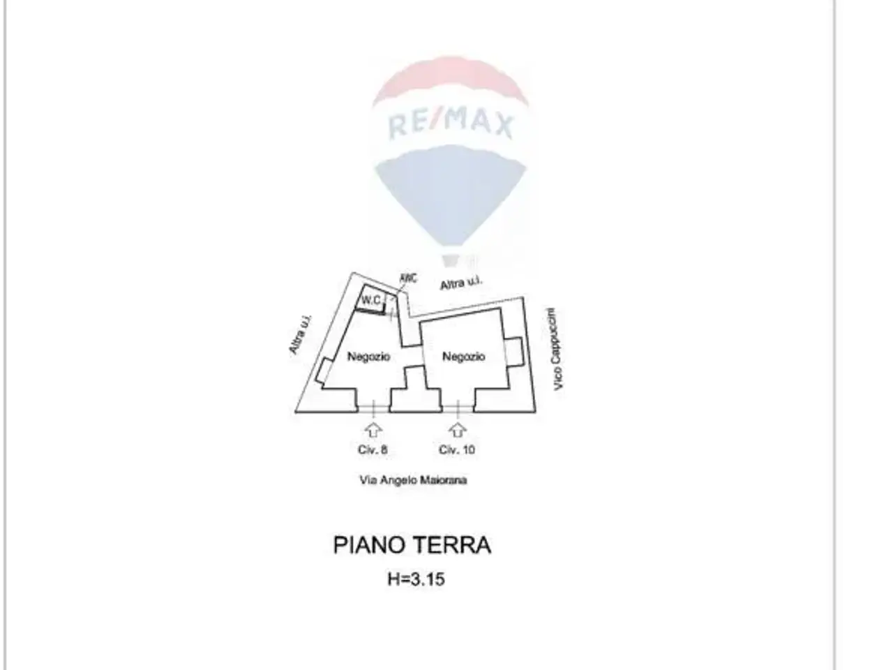 Negozio in Via Angelo Maiorana 8, Ragusa, {3} - Planimetria 1