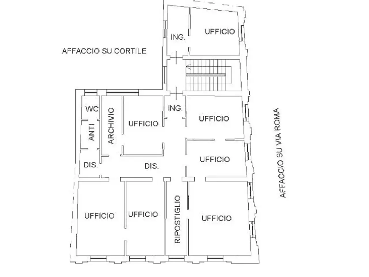 Ufficio in Via Roma 1, San Felice Sul Panaro, {3} - Planimetria 1
