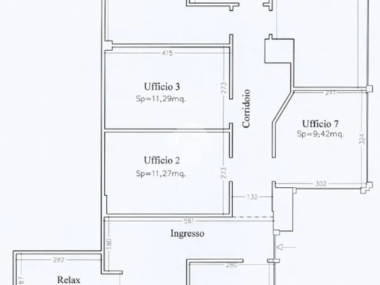 Ufficio in Via Giuseppe Mazzini, Sassuolo, {3} - Planimetria 1