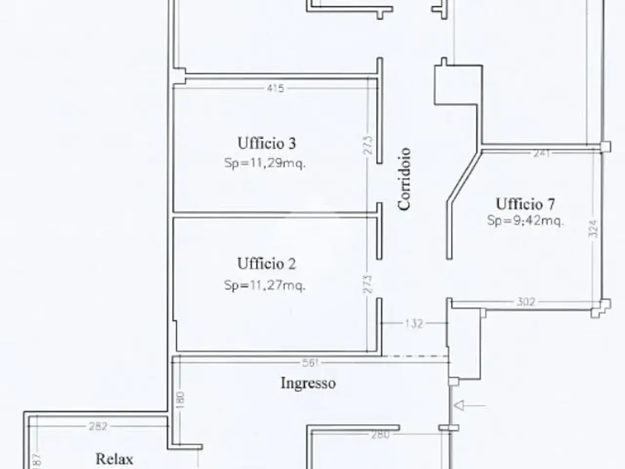 Ufficio in Via Giuseppe Mazzini, Sassuolo, {3} - Planimetria 1