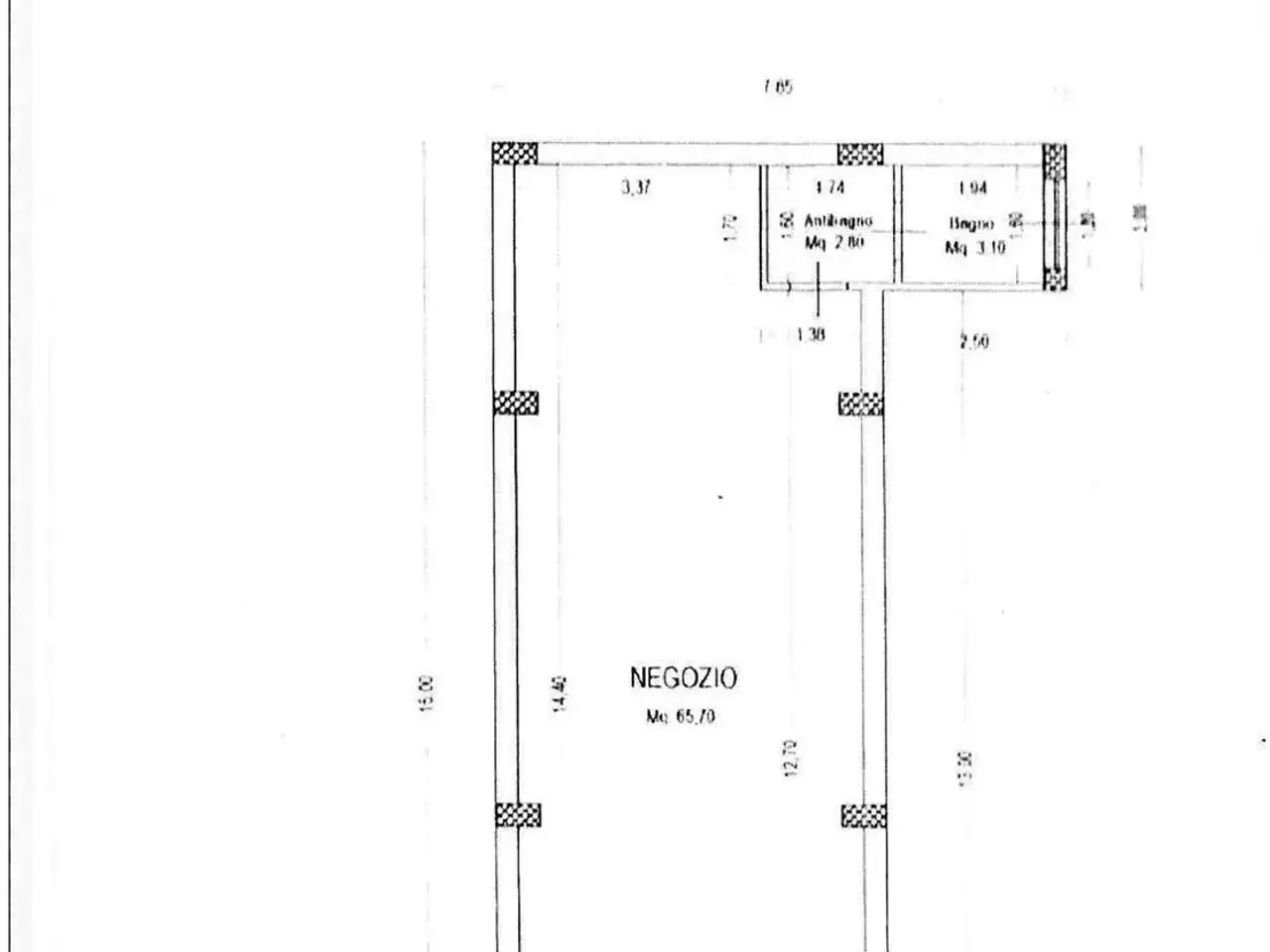 Negozio in Via Santa Caterina, Reggio di Calabria, {3} - Planimetria 1
