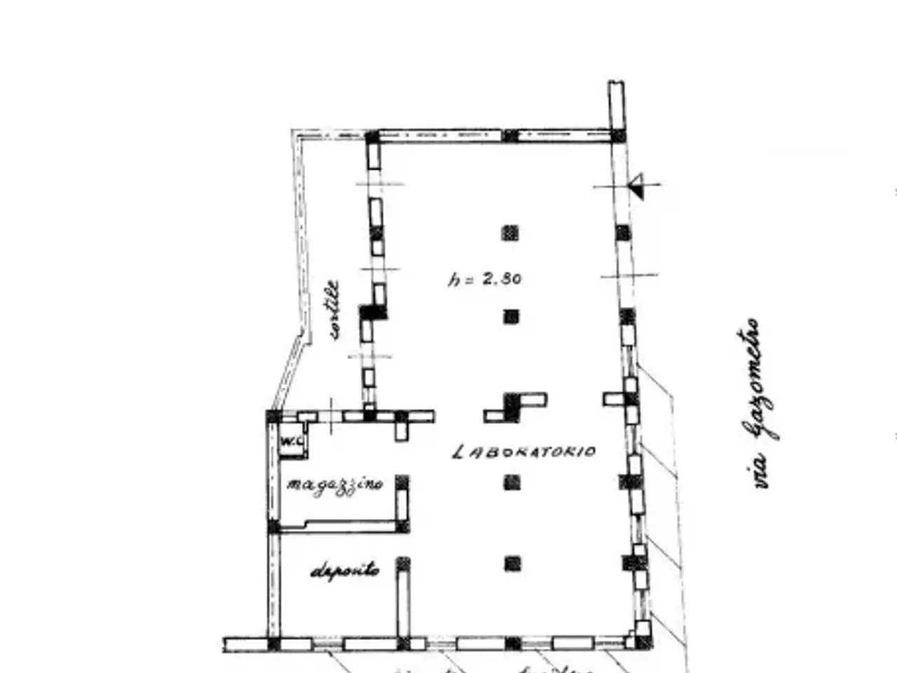 Negozio in Via Gazometro 2, Messina, {3} - Planimetria 1