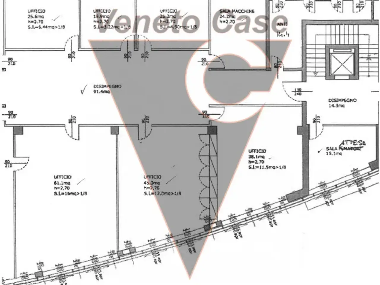 Ufficio in Via delle Granze, Padova, {3} - Planimetria 1