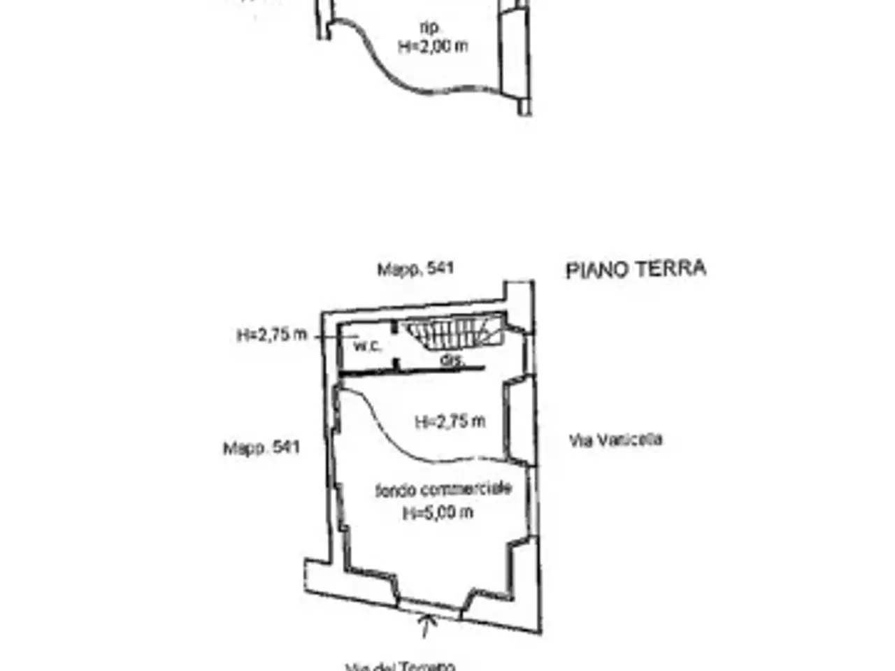 Negozio in Via del Torretto 8, La Spezia, {3} - Planimetria 1