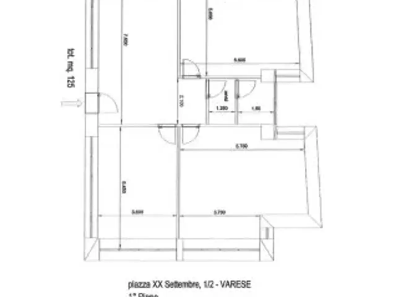Ufficio in Piazza 20 Settembre 1, Varese, {3} - Planimetria 1