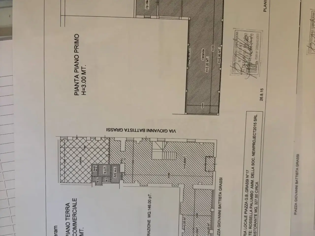 Esercizio commerciale in Piazza Giovanni Battista Grassi, Fiumicino, {3} - Planimetria 1