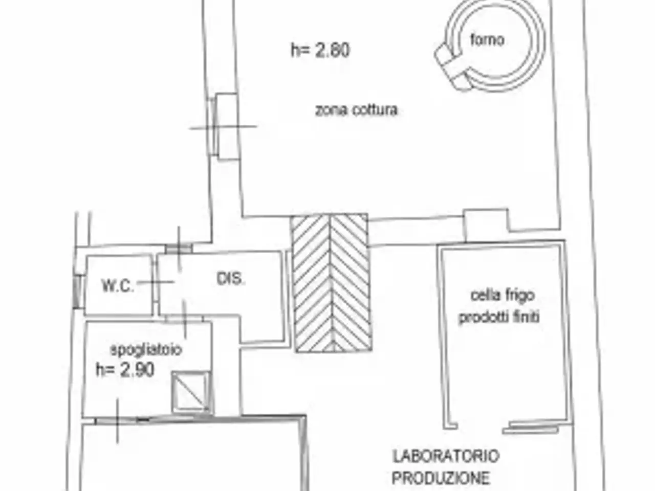 Negozio in Strada Vecchia dell'Istria 46, Trieste, {3} - Planimetria 1