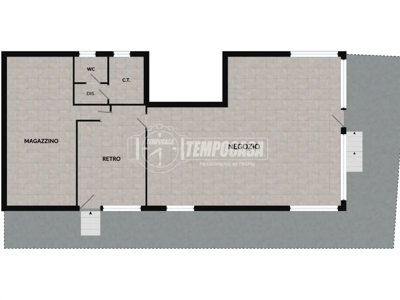 Negozio in Via al Monte, Cantu', {3} - Planimetria 1