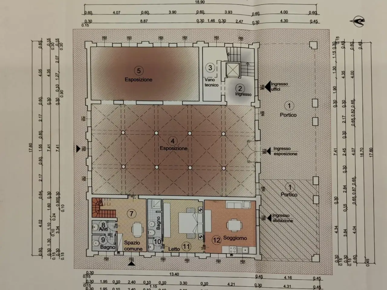 Locale commerciale in , Castel Maggiore, {3} - Planimetria 1