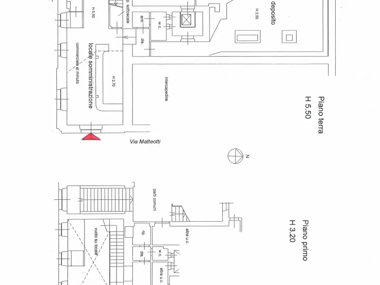 Negozio in Via Conti 24, Trieste, {3} - Planimetria 1
