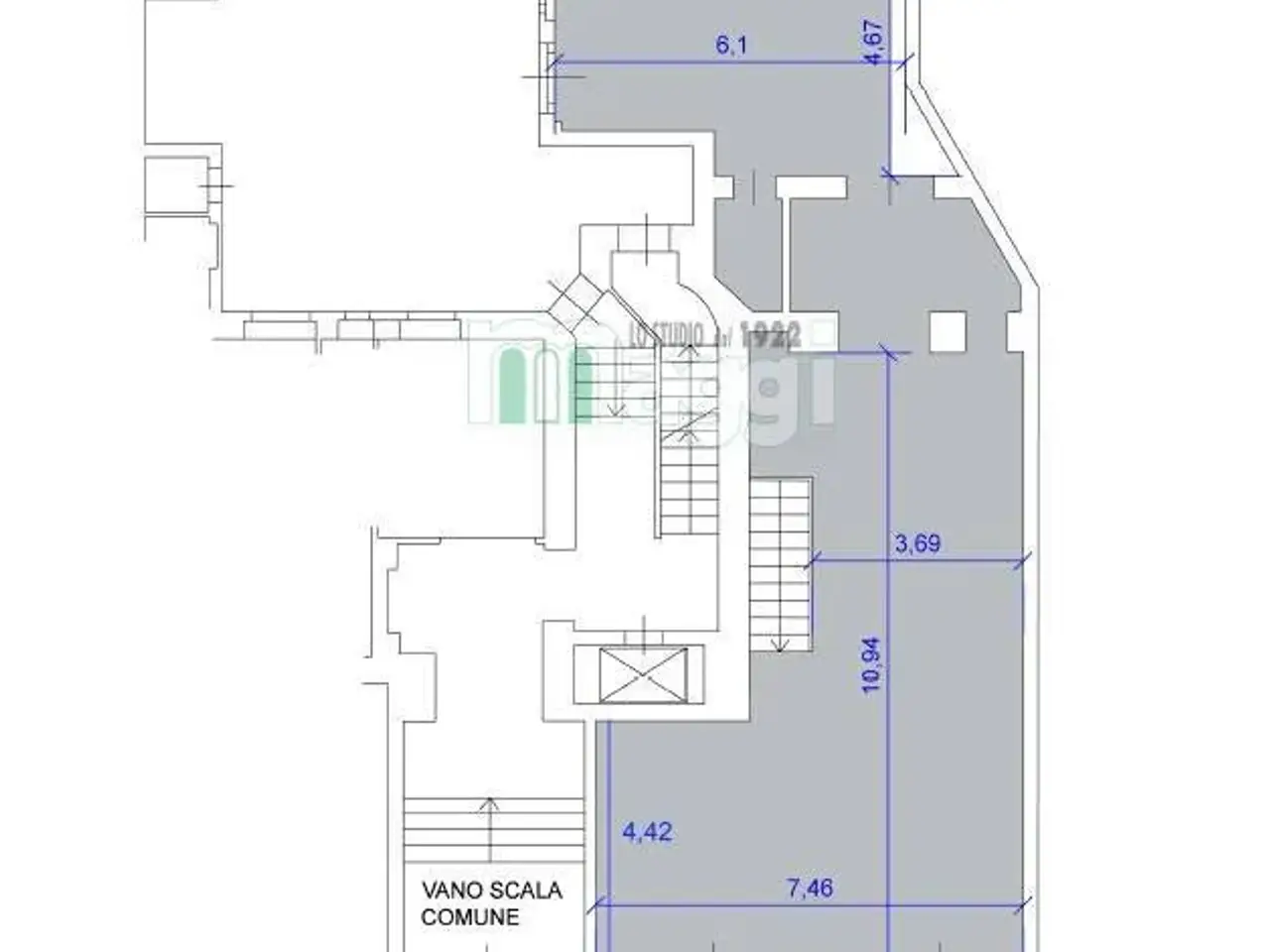 Negozio in Via Sant'Antonio, Milano, {3} - Planimetria 1