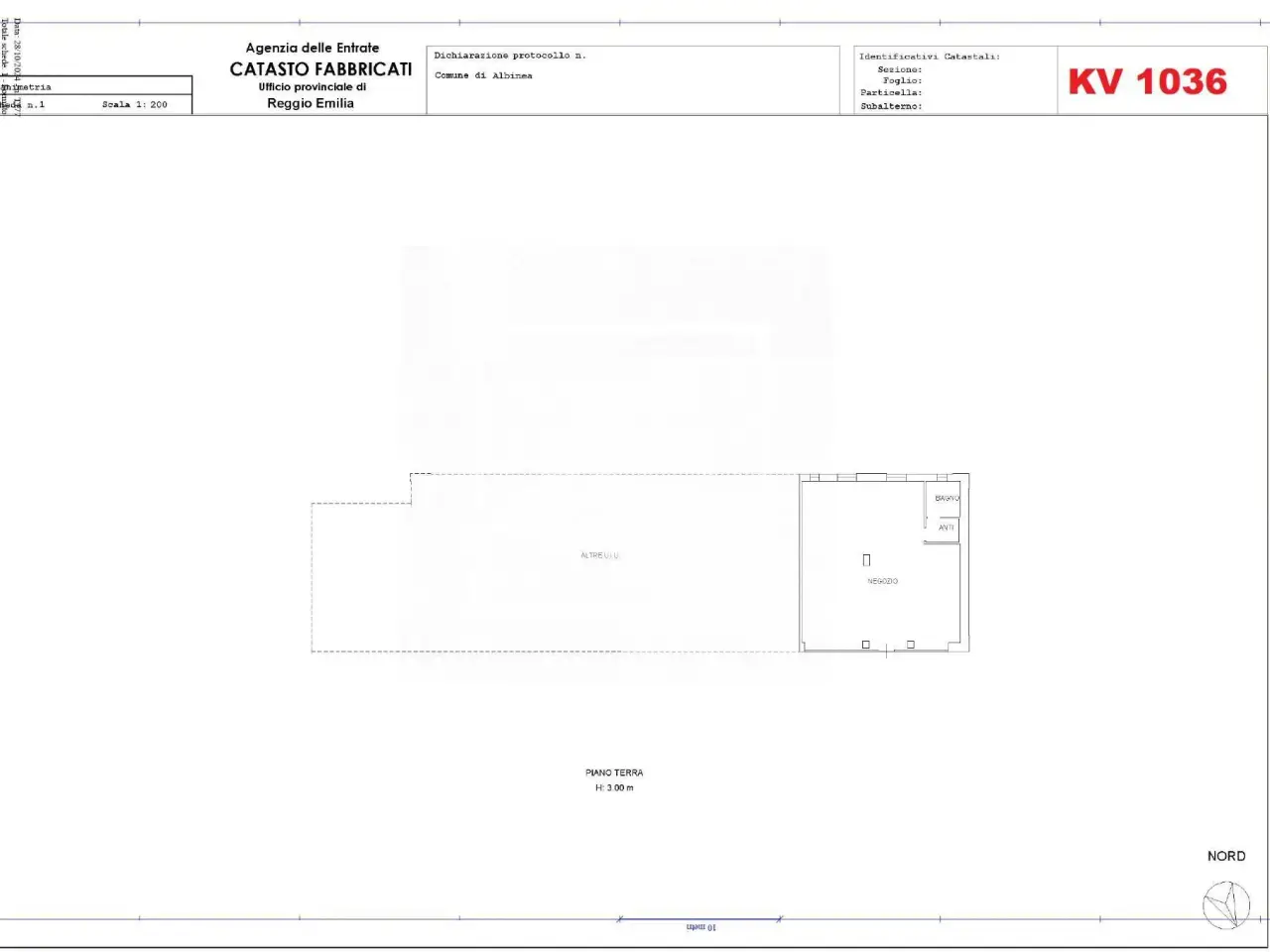 Negozio in Via Crocioni 12, Albinea, {3} - Planimetria 1