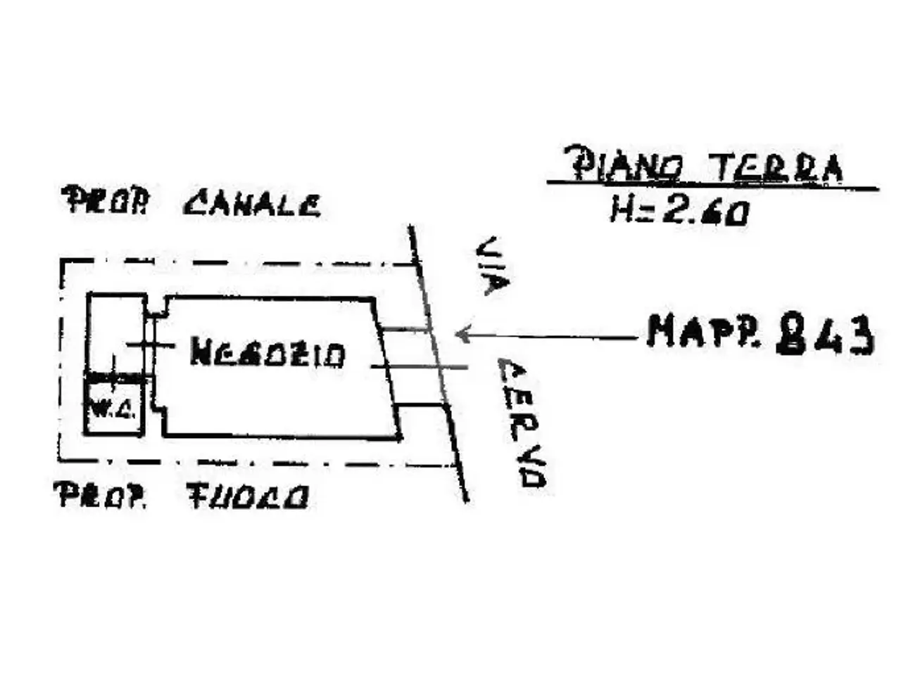 Negozio in Via Cervo 16, Cervaro, {3} - Planimetria 1
