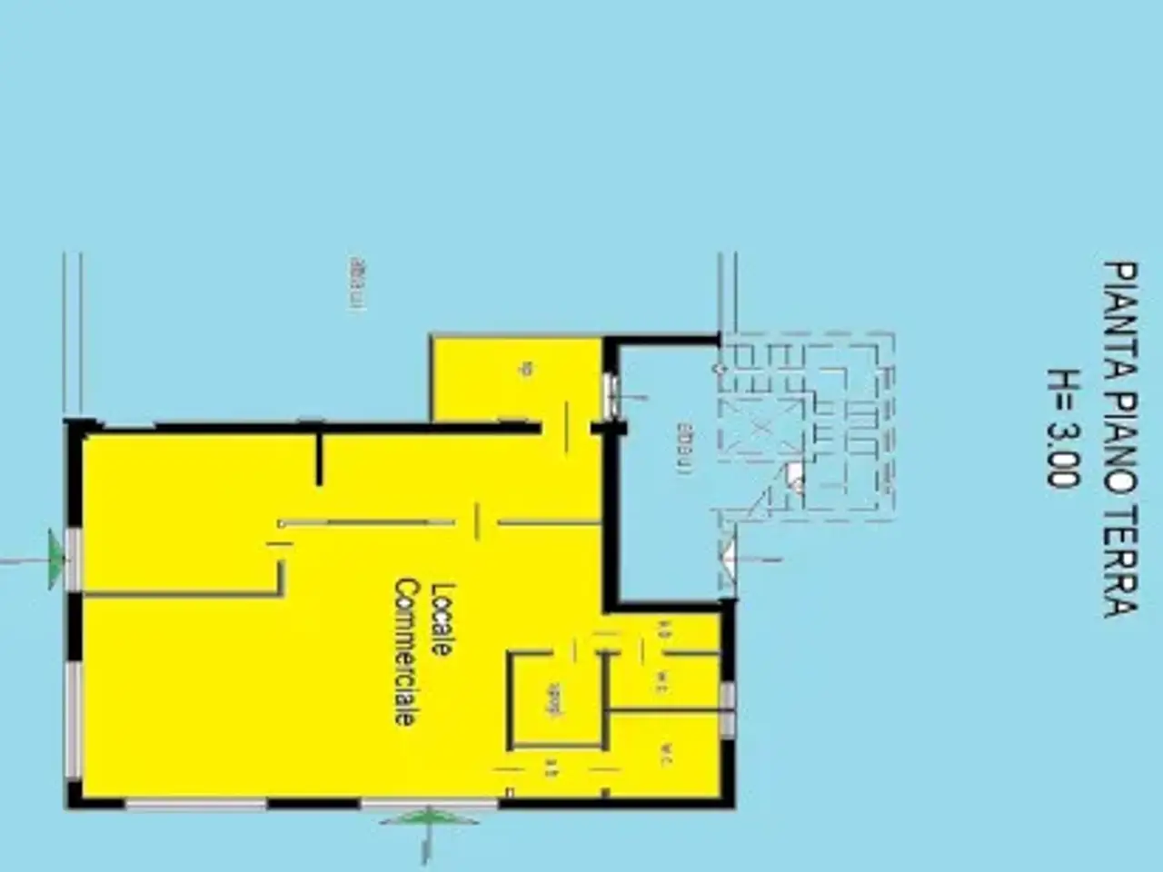 Negozio in Via del Villino, Alanno, {3} - Planimetria 1