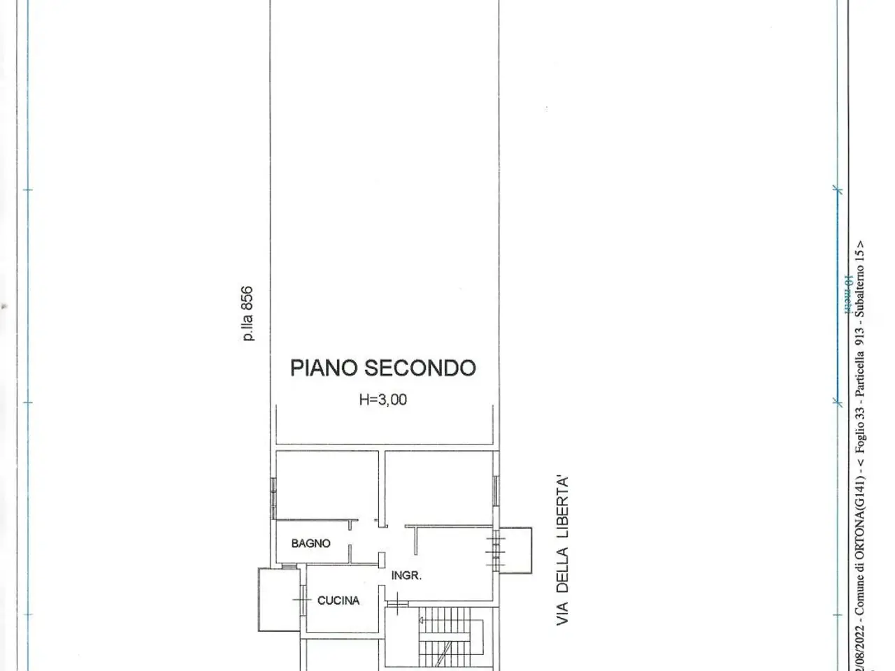 Quadrilocale in vendita, Via della Libertà, Ortona - Planimetria 1
