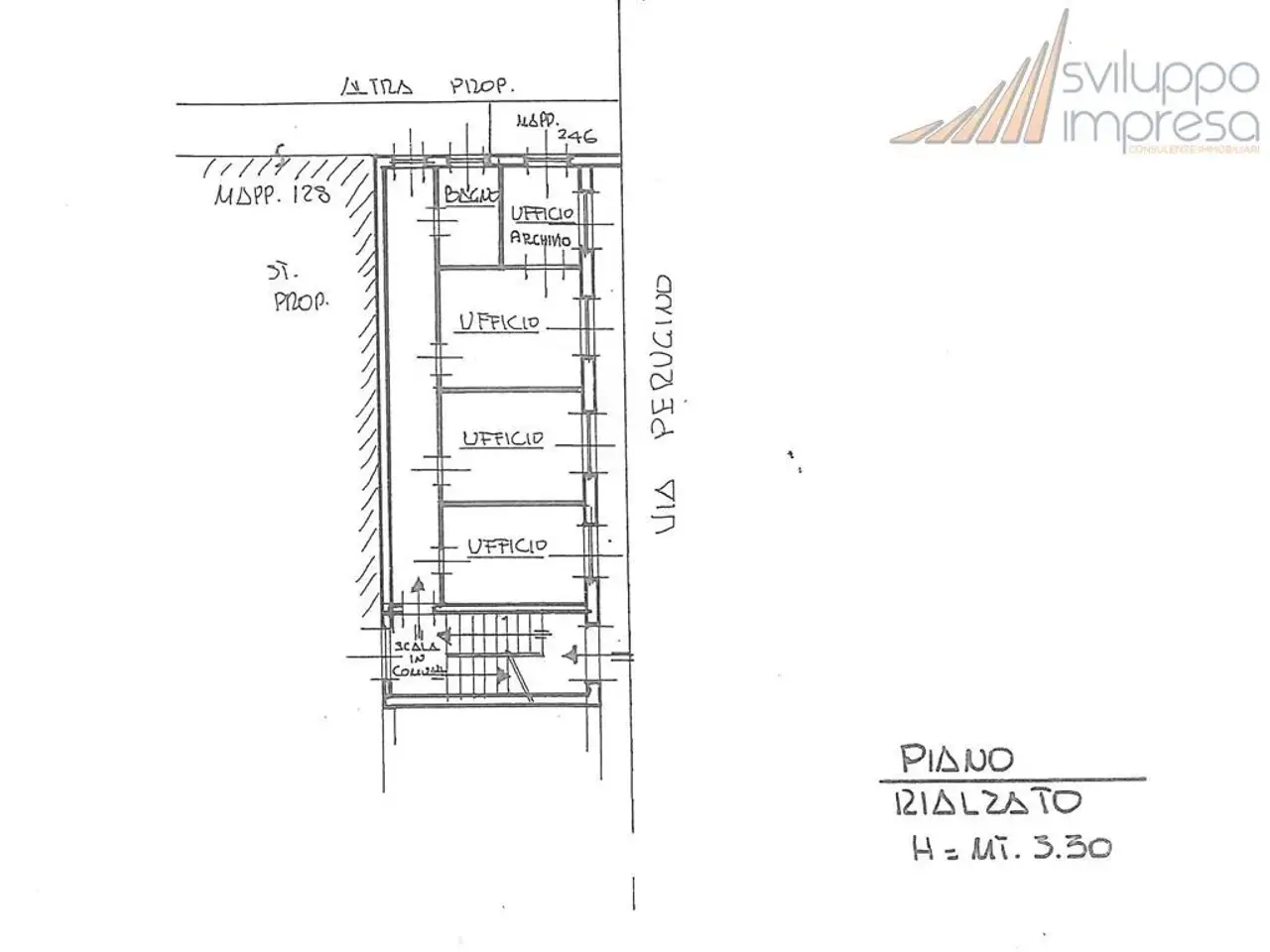 Ufficio in Via Perugino 25, Cologno Monzese, {3} - Planimetria 1