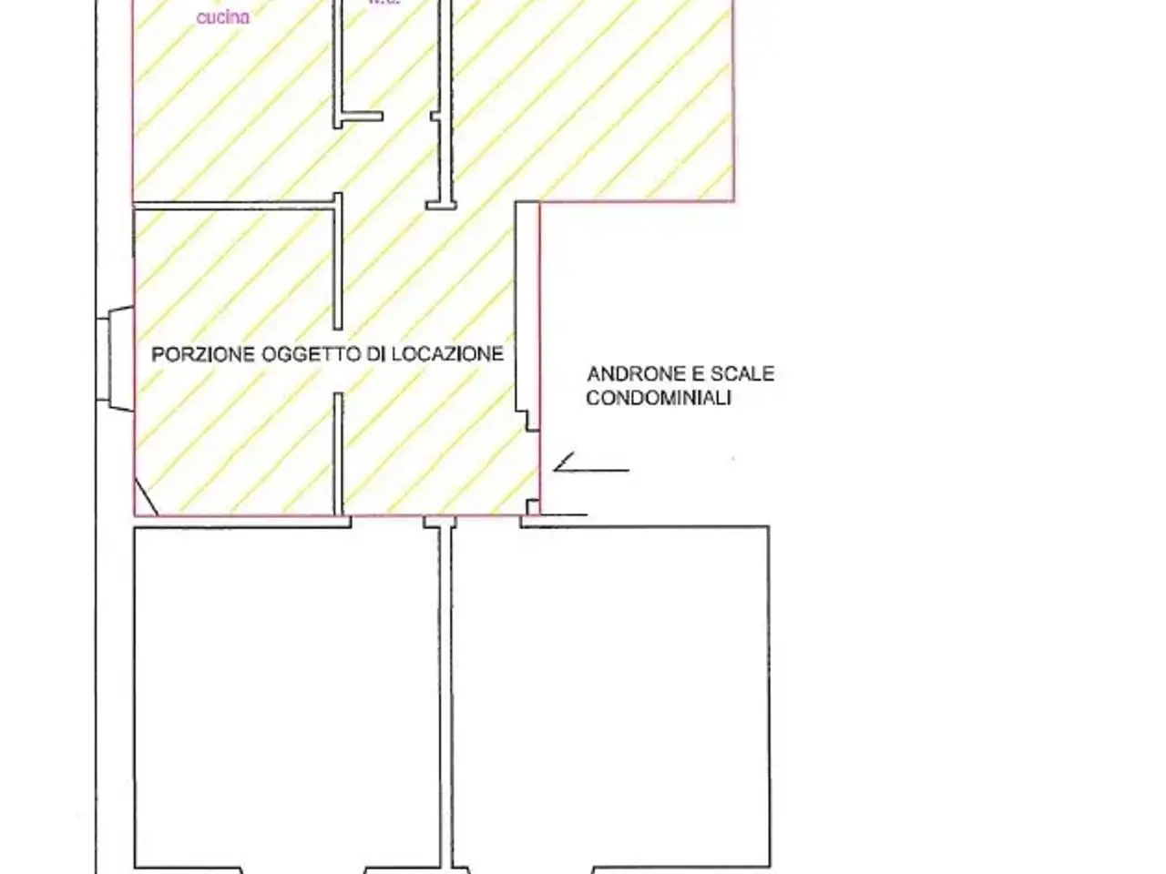 Trilocale in affitto, Via della Torricella, Firenze - Planimetria 1
