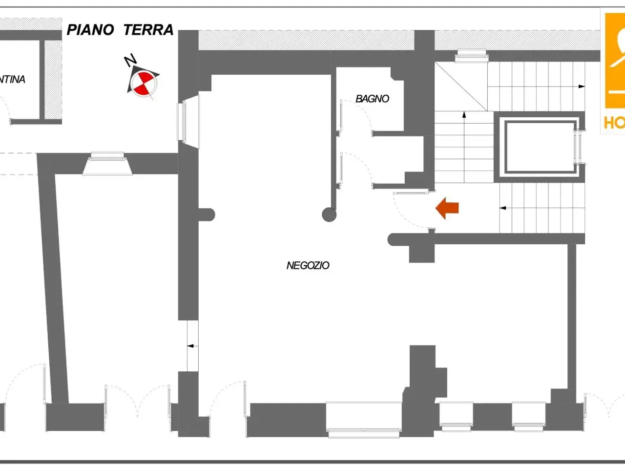 Negozio in Piazza Antonio Chiesa 10, Gassino Torinese, {3} - Planimetria 1