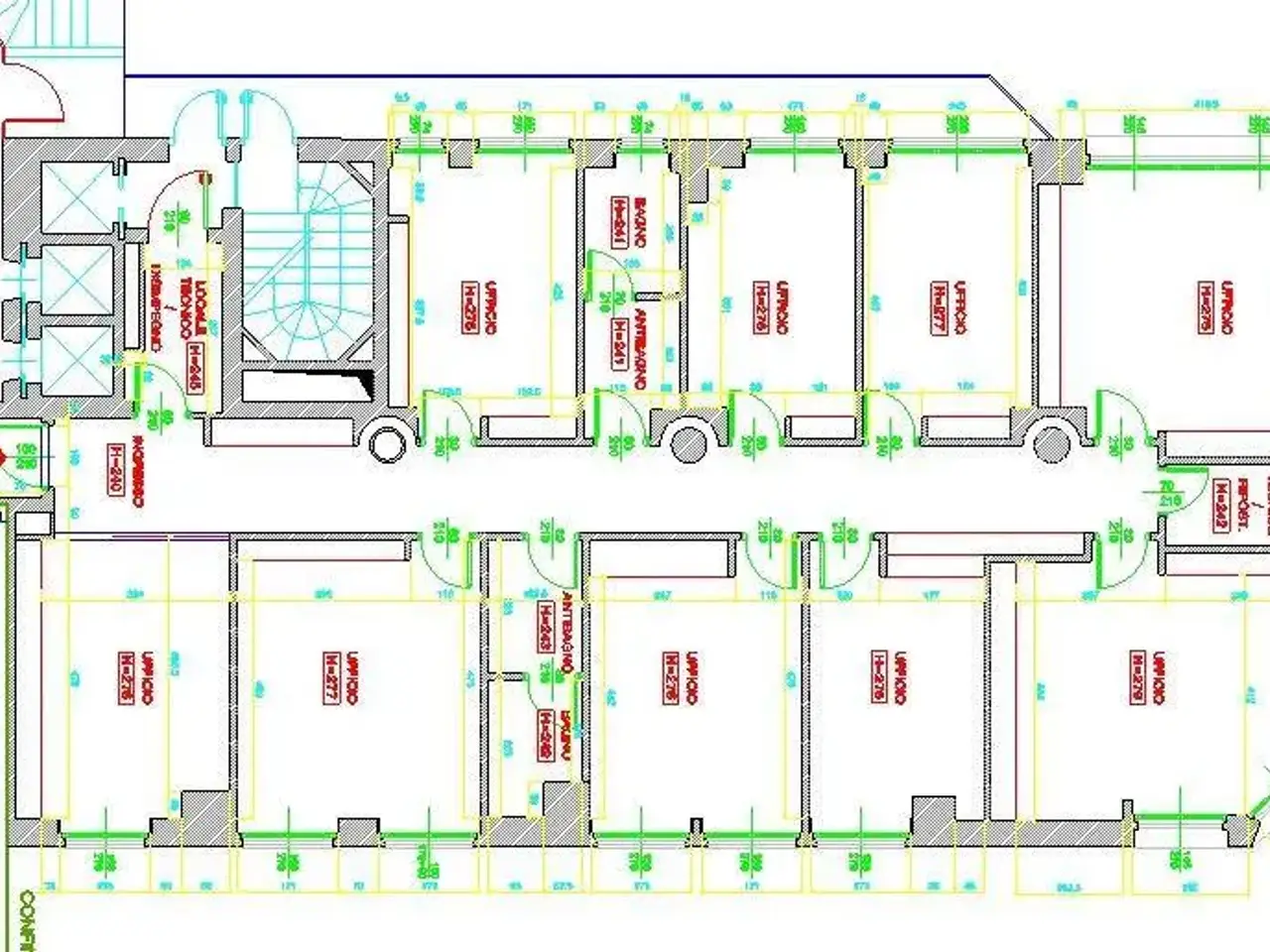Ufficio in Corso Venezia 54, Milano, {3} - Planimetria 1