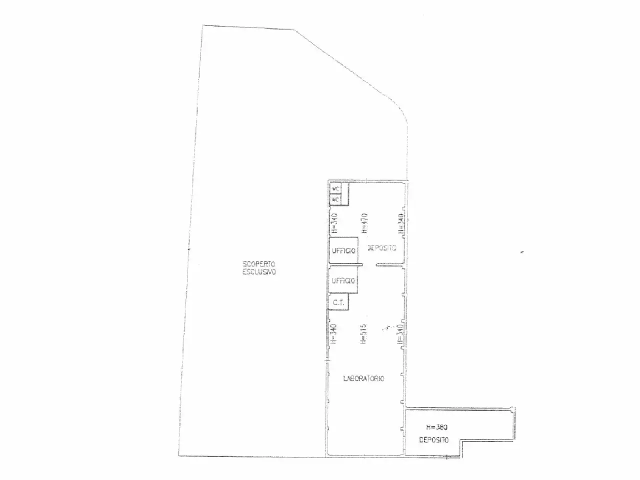 Capannone in Via delle Rose, Cagli, {3} - Planimetria 1