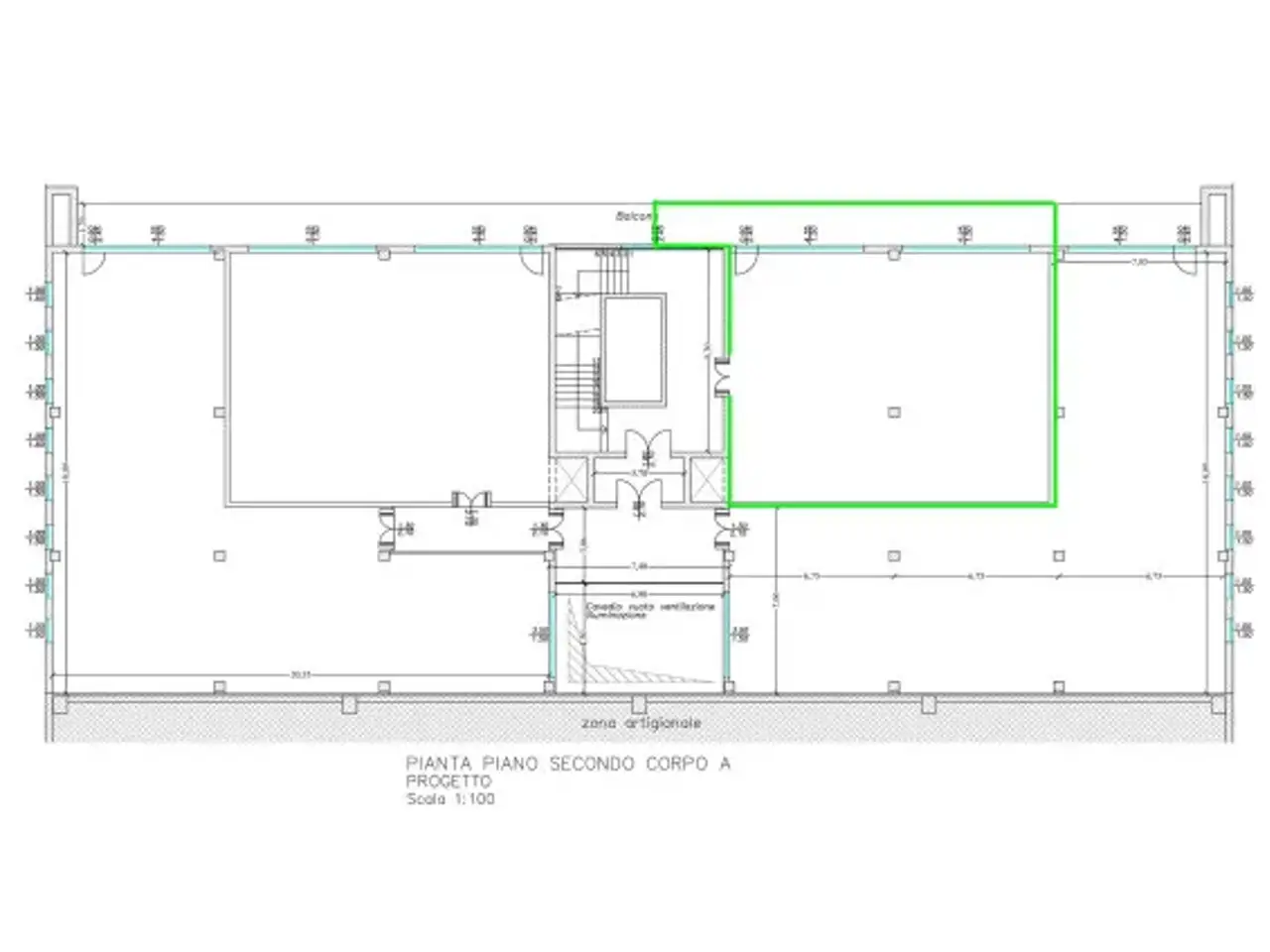 Ufficio in Via delle Rose, Bolgare, {3} - Planimetria 1