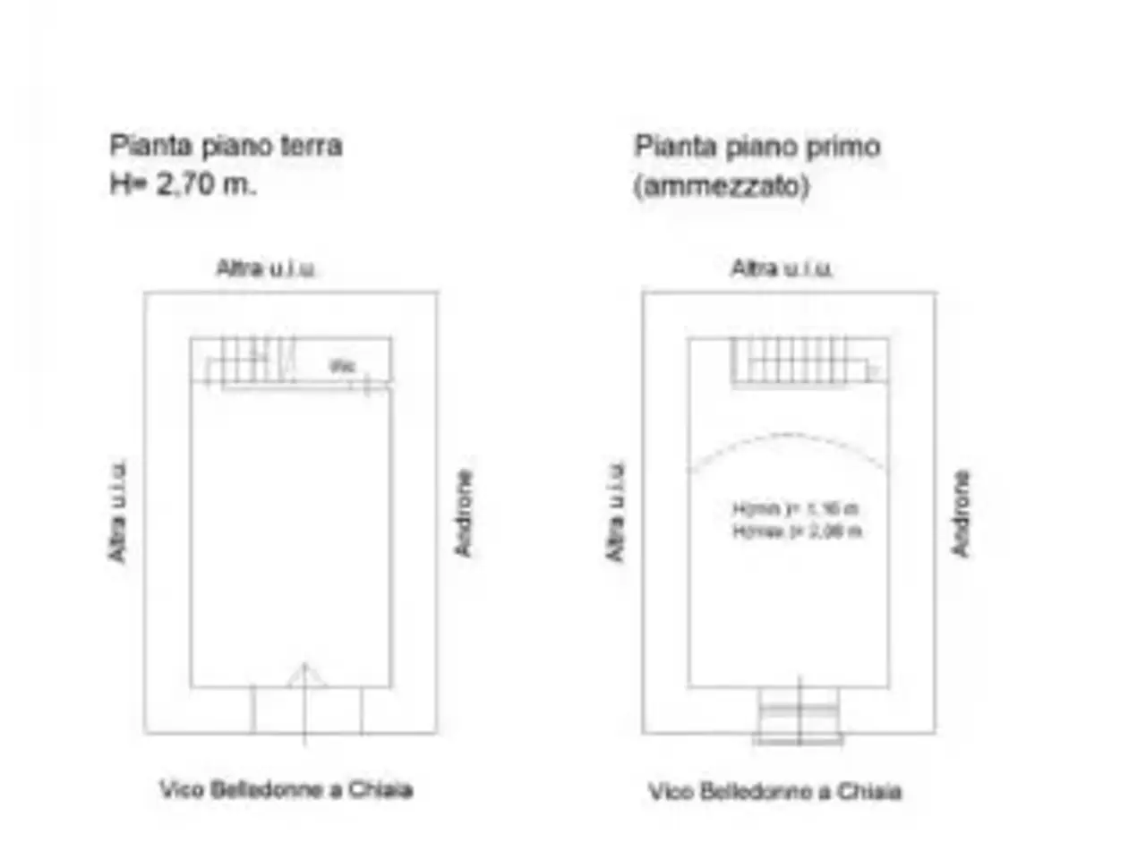 Negozio in Vico Belledonne a Chiaia, Napoli, {3} - Planimetria 1