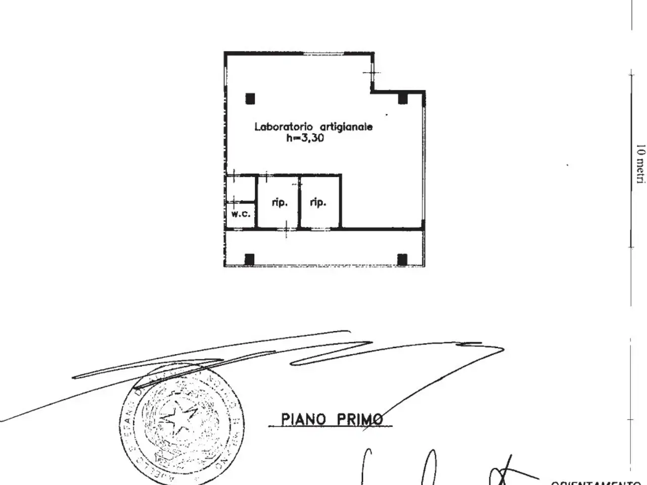 Negozio in Strada Nazionale Adriatica 44, Fano, {3} - Planimetria 1