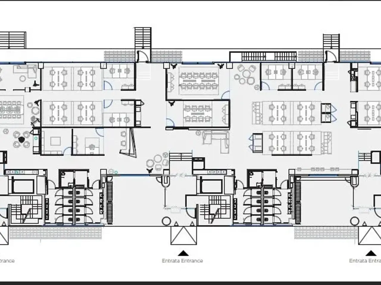 Ufficio in Bensi 1/2, Milano, {3} - Planimetria 1