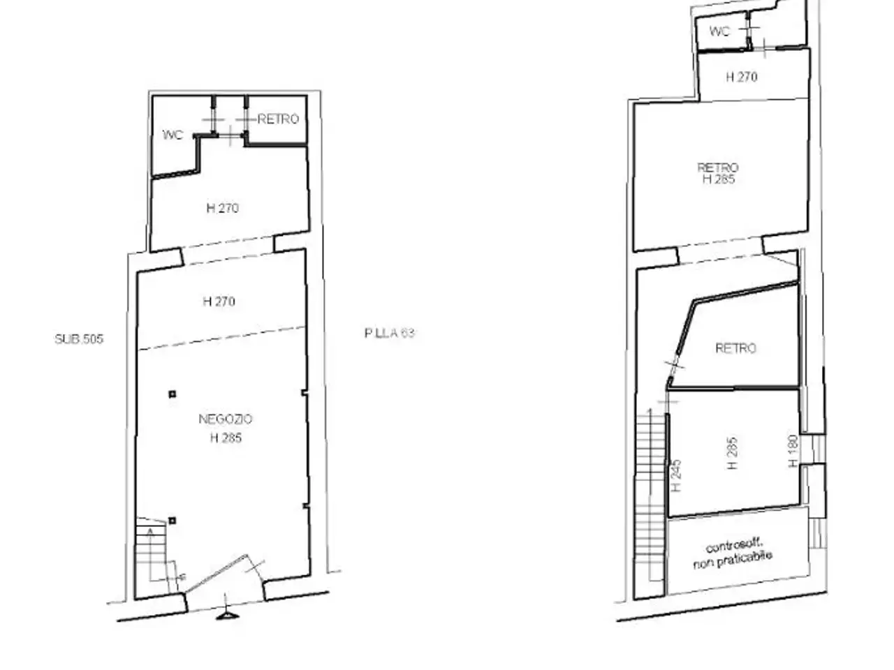 Negozio in Via dei Renai, Firenze, {3} - Planimetria 1