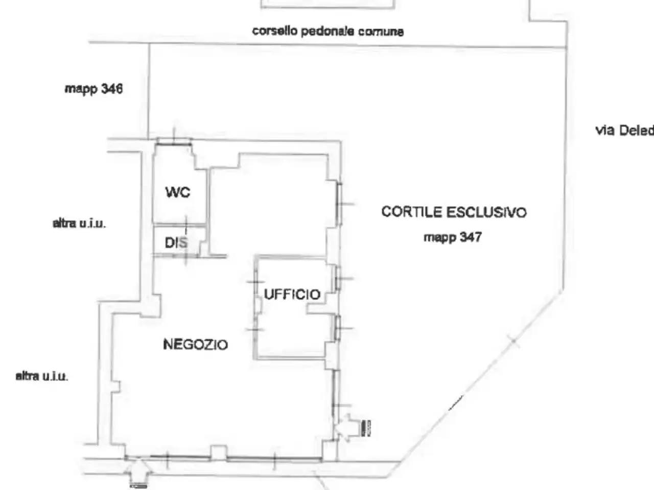 Negozio in Via G. Deledda 53, Desio, {3} - Planimetria 1