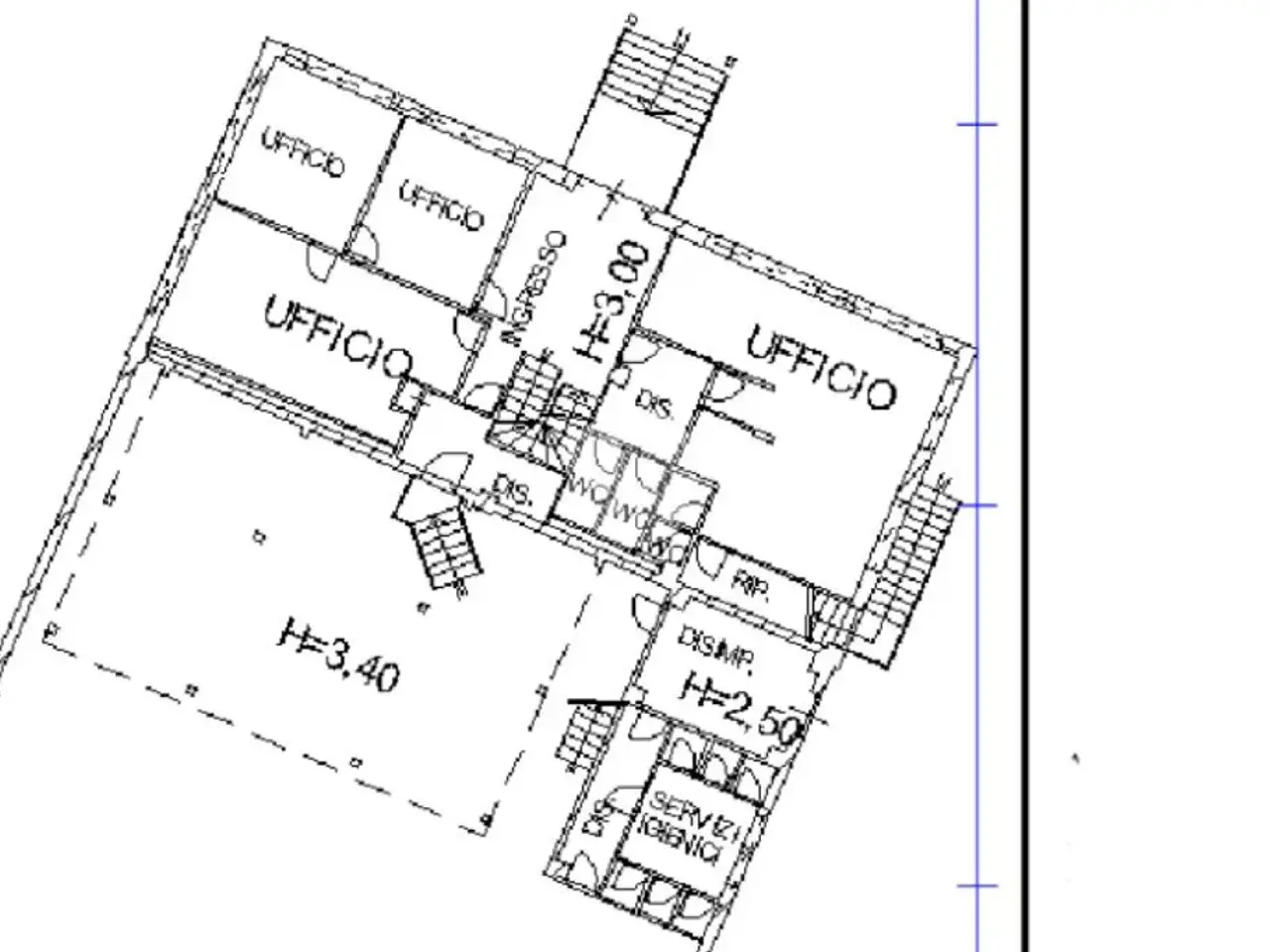Ufficio in Via Str. del Parassone, San Giusto Canavese, {3} - Planimetria 1