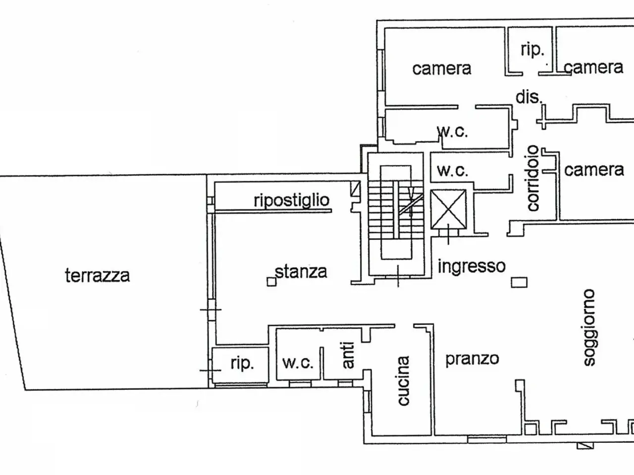 Appartamento, Venezia - Planimetria 1