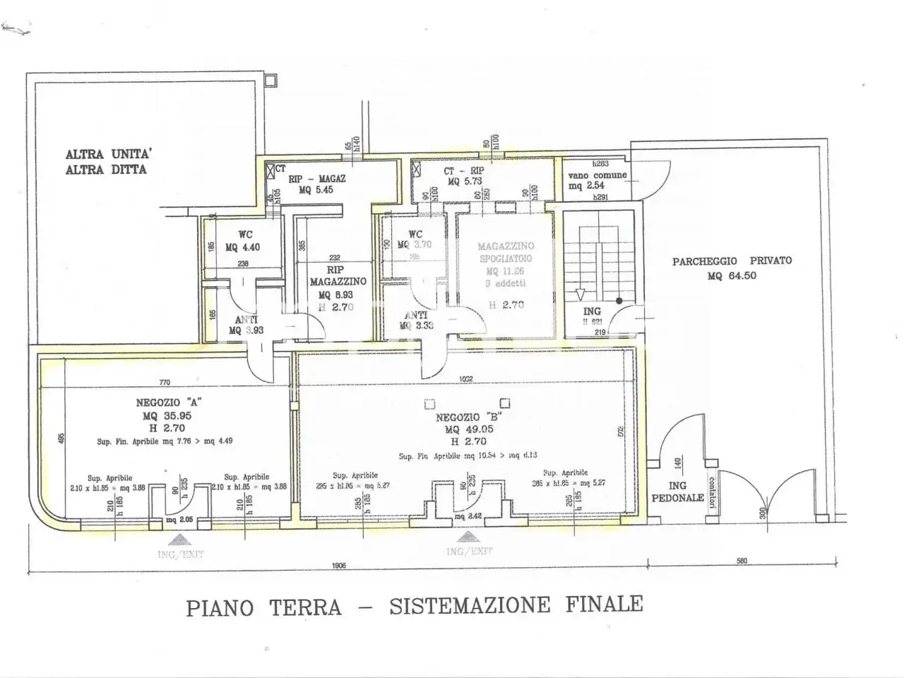 Negozio in Via Olimpia, Paese, {3} - Planimetria 1
