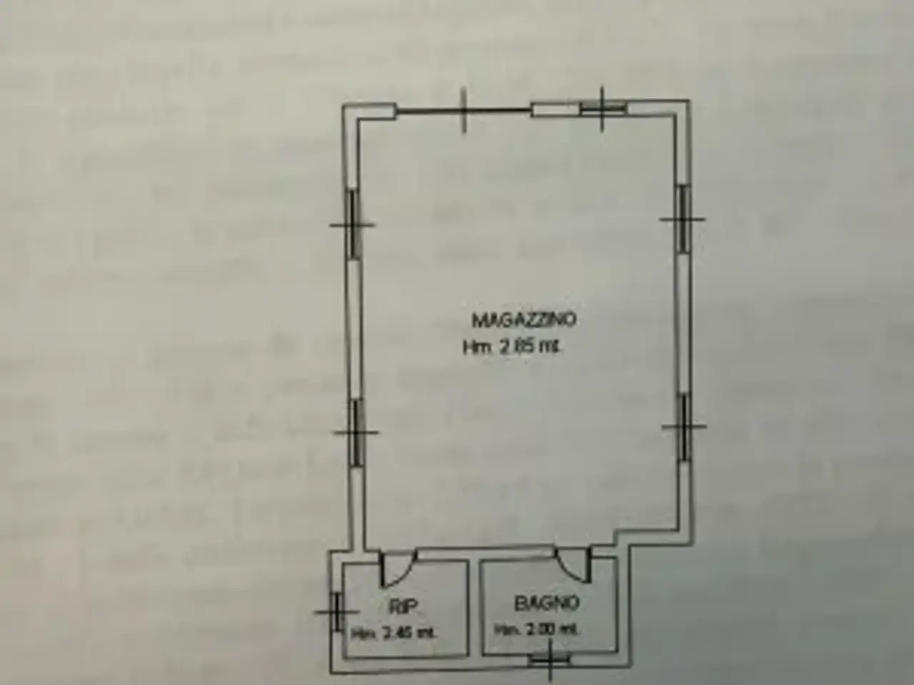 Magazzino in Strada Sant'Agostino, Tarquinia, {3} - Planimetria 1