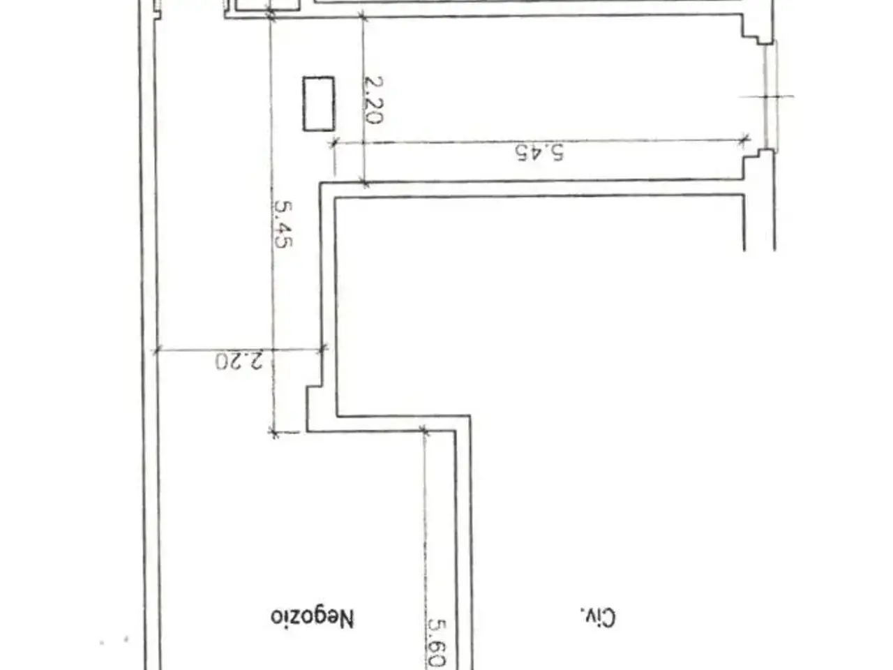 Negozio in Corso Buenos Aires, Lavagna, {3} - Planimetria 1