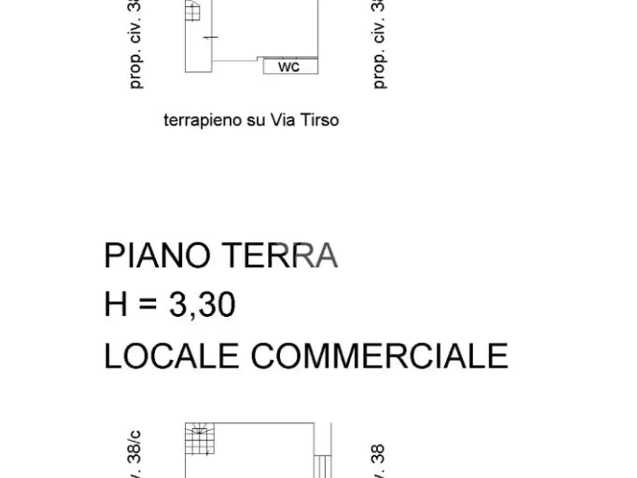 Negozio in Via Tirso 38, Roma, {3} - Planimetria 1