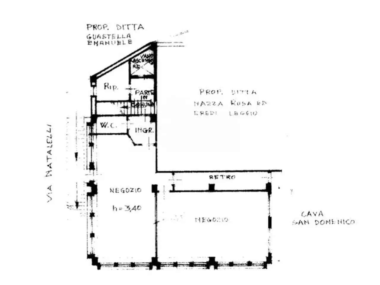 Magazzino in Via Natalelli 58, Ragusa, {3} - Planimetria 1