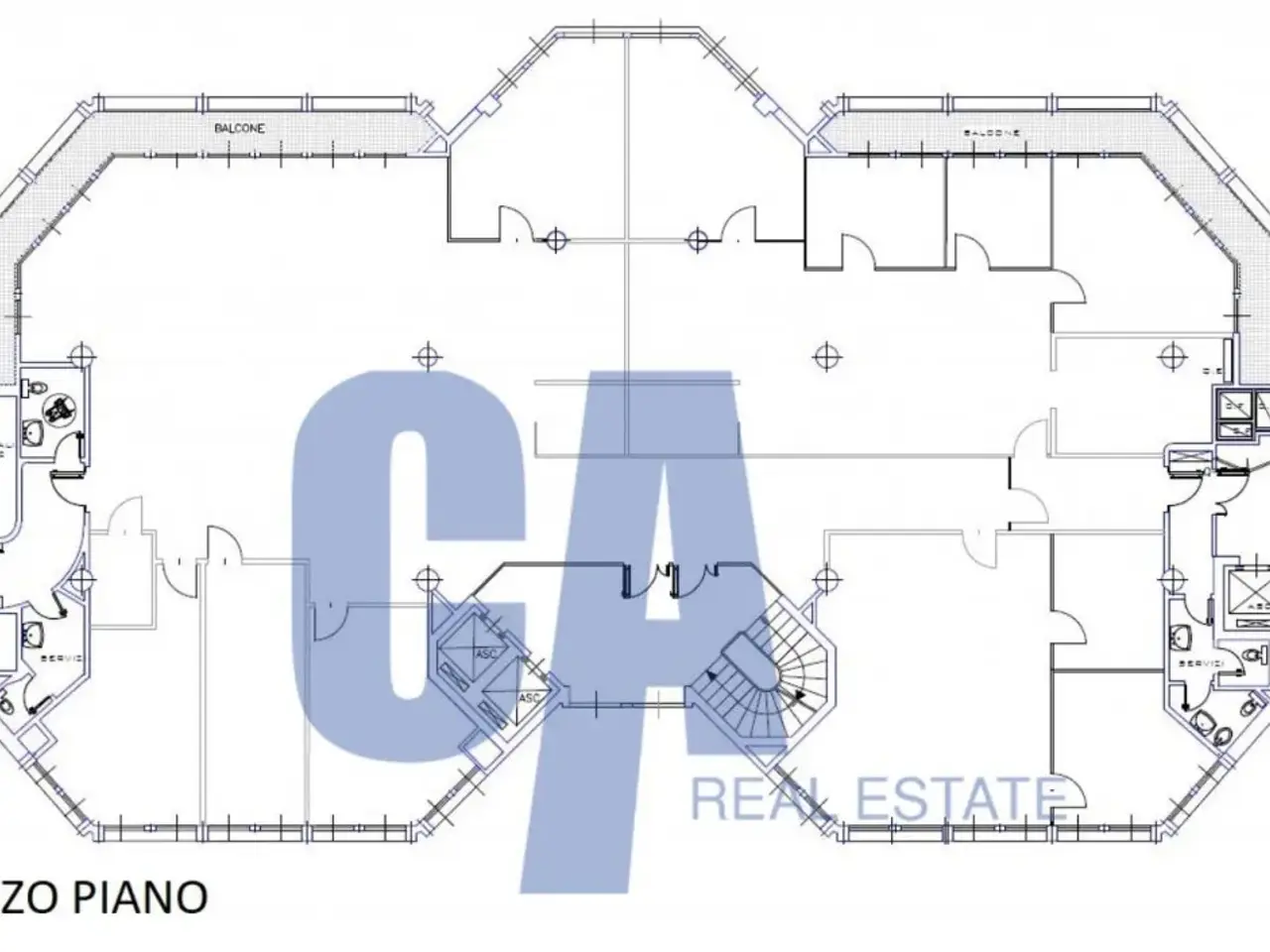 Ufficio in Via Pagano Mario, Milano, {3} - Planimetria 1