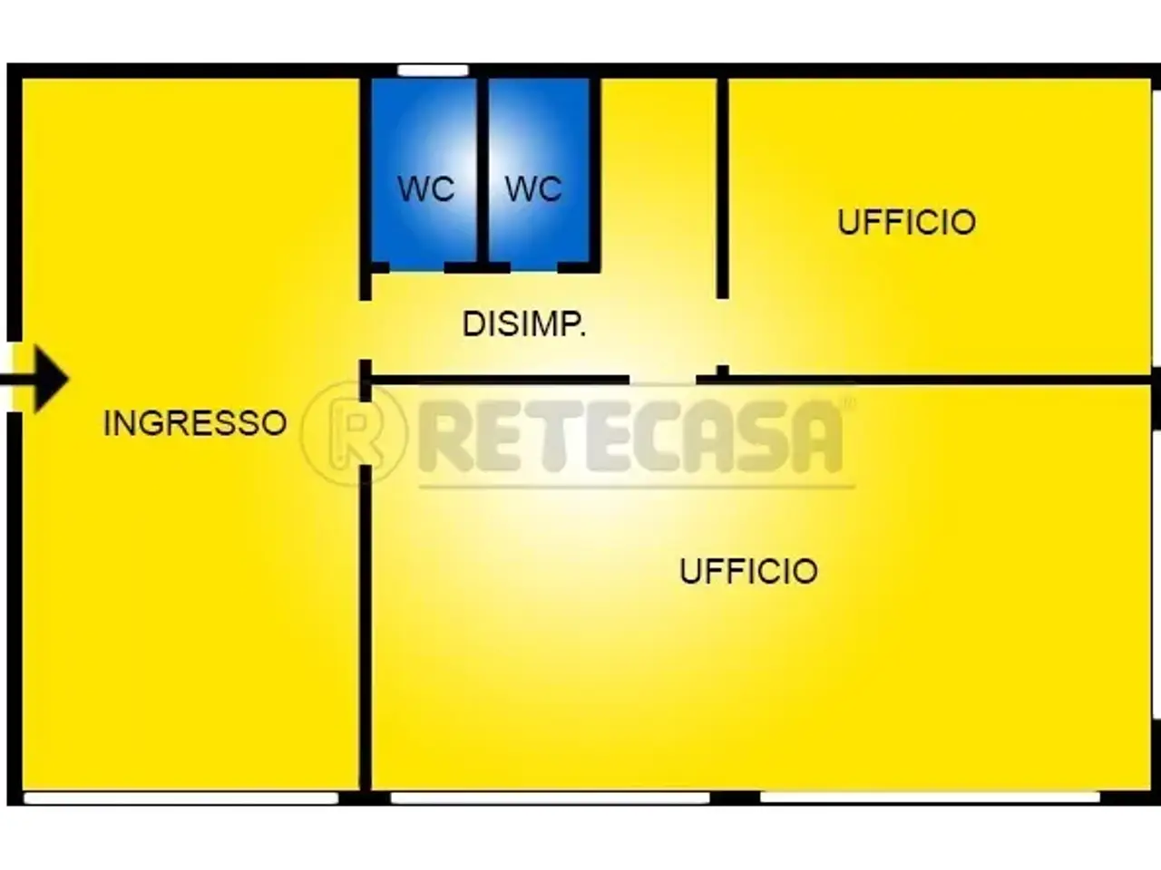 Ufficio in Viale Roma 8, Vicenza, {3} - Planimetria 1