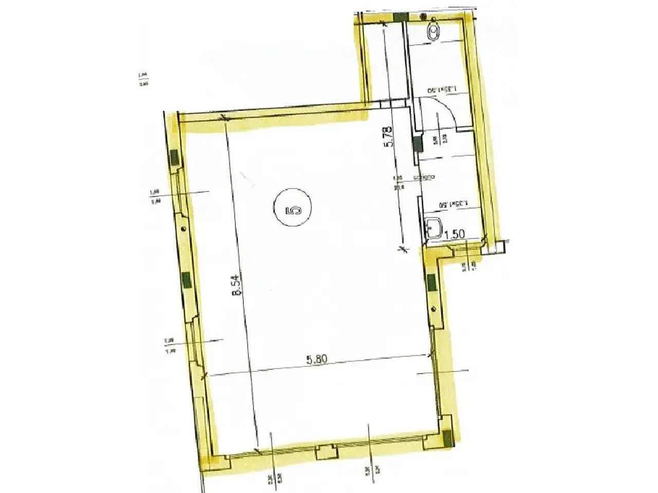 Ufficio in Via Mulazzani 1, Treviglio, {3} - Planimetria 1
