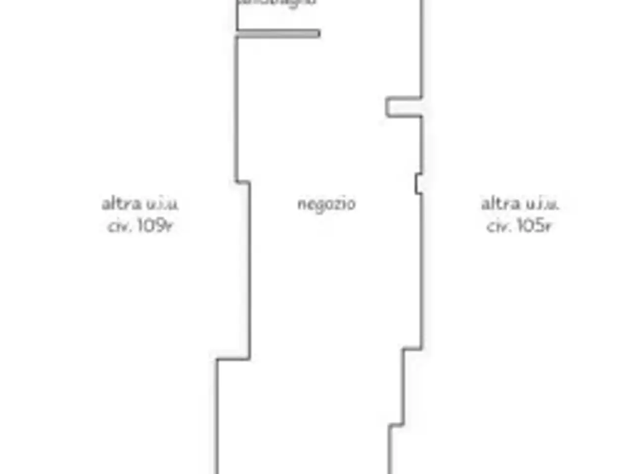 Negozio in Corso Luigi Andrea Martinetti 107r, Genova, {3} - Planimetria 1