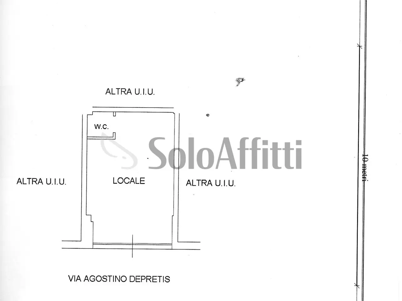 Negozio in Via Agostino Depretis 111a, Napoli, {3} - Planimetria 1