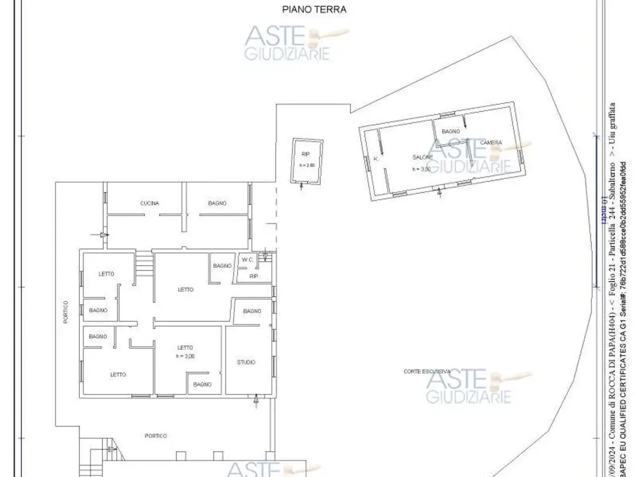 Albergo in Via delle Barozze, 79, 00040 Rocca di Papa Rm, Italia 79, Rocca Di Papa, {3} - Planimetria 1
