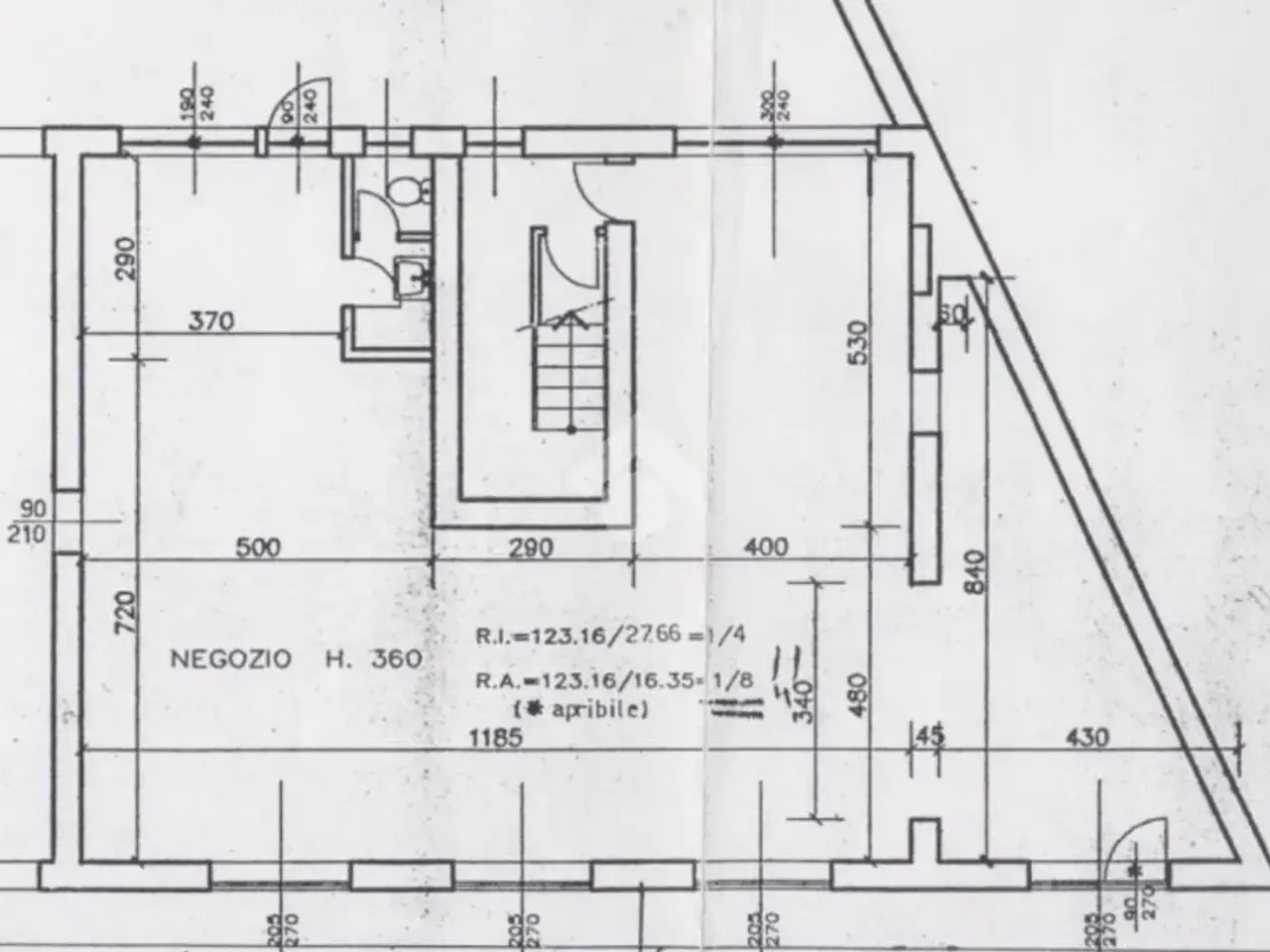 Negozio in Via Luciano Manara 23, Monza, {3} - Planimetria 1